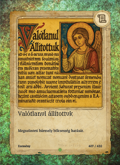 Valótlanul állítottuk