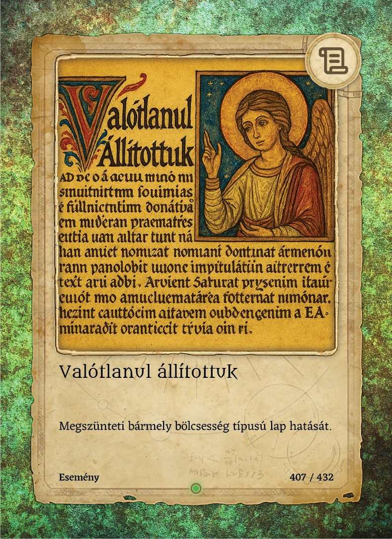 Valótlanul állítottuk