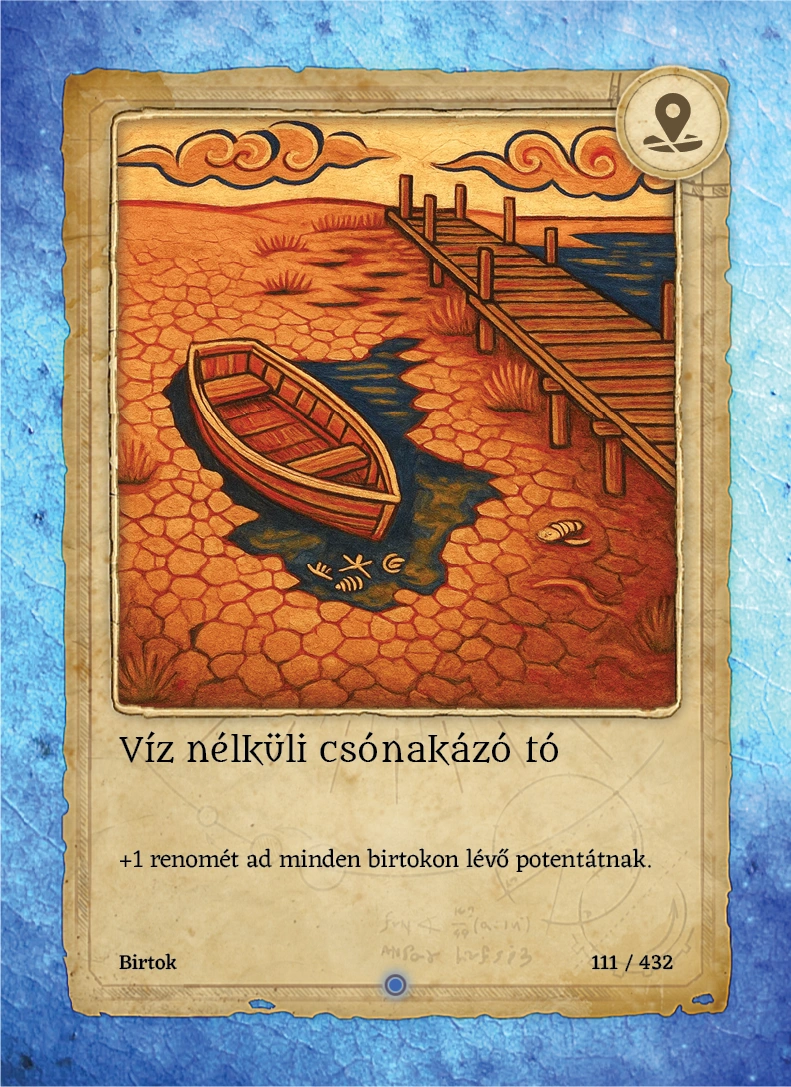 Víz nélküli csónakázó tó