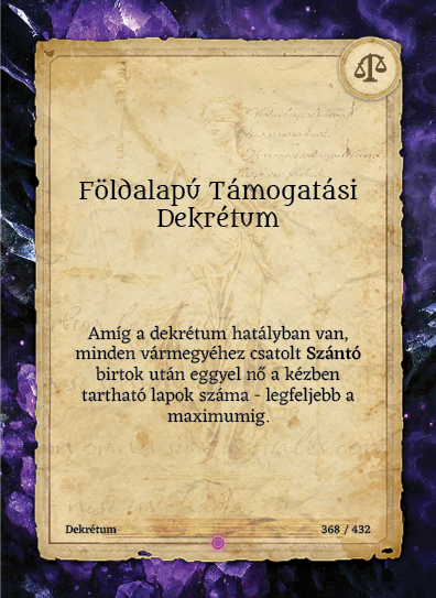 Földalapú Támogatási Dekrétum