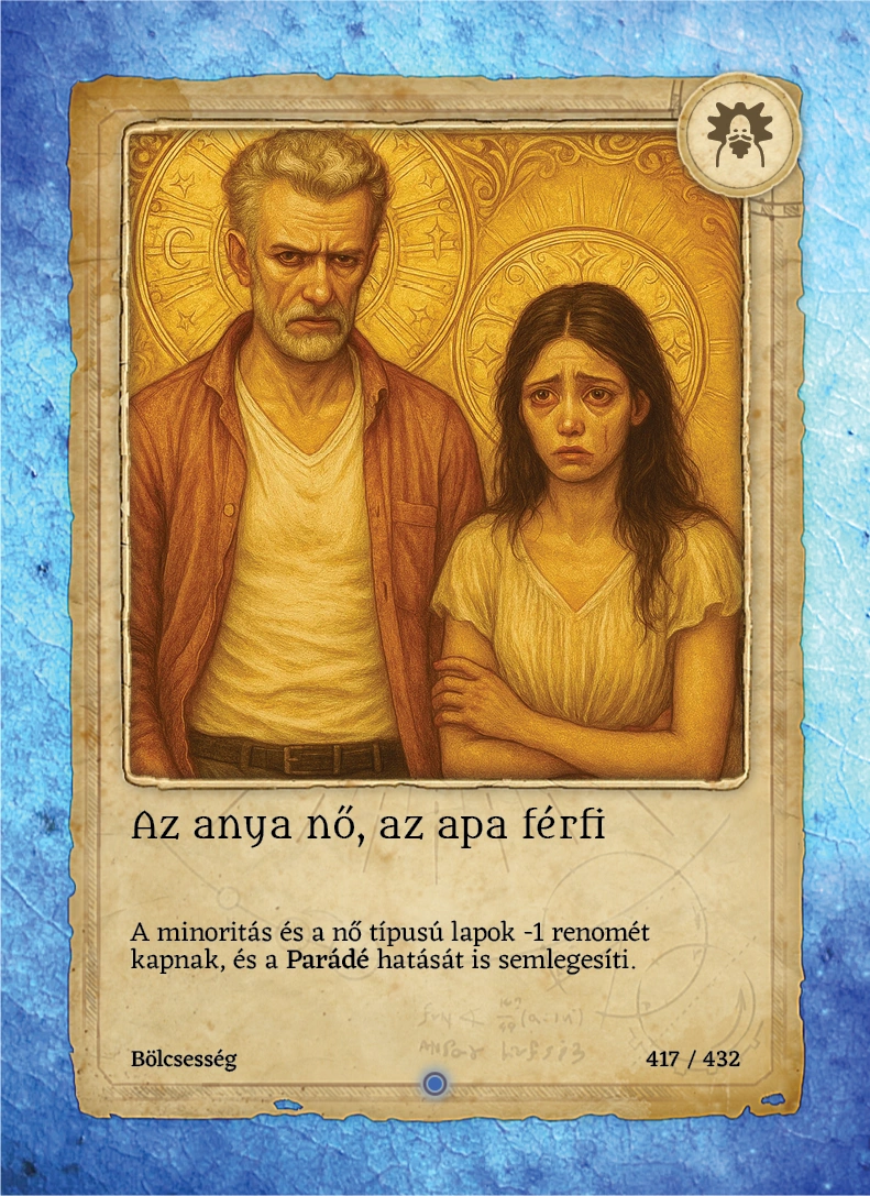 Az anya nő, az apa férfi