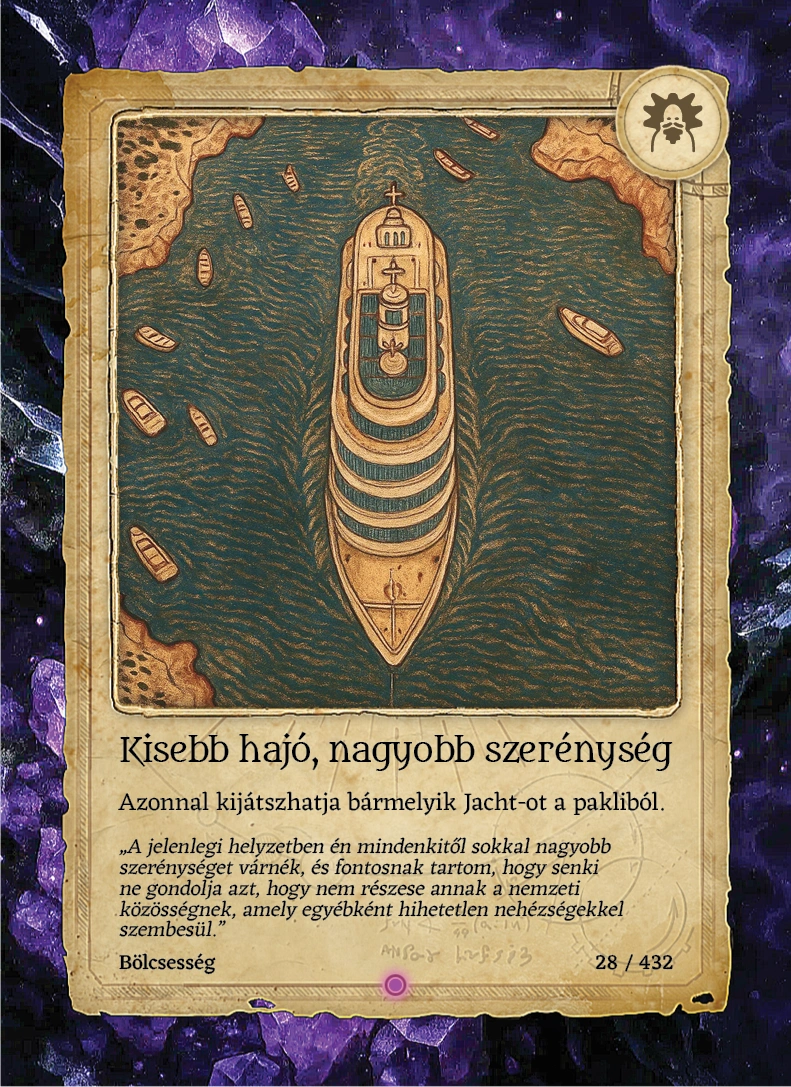 Kisebb hajó, nagyobb szerénység