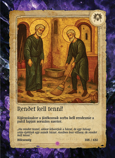 Rendet kell tenni!
